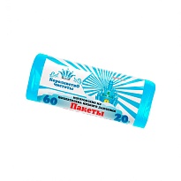 Мешки для мусора 60 л, голубые, в рулоне 20 шт., ПНД, 7 мкм, 680х580 мм, Королевство Чистоты, МК3988 (ПЭКЧ-60-20г) в Рубцовске Мешки для мусора 60 л, голубые, в рулоне 20 шт., ПНД, 7 мкм, 680х580 мм, Королевство Чистоты, МК3988 (ПЭКЧ-60-20г) в Рубцовске