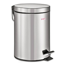 Ведро-контейнер для мусора (урна) с педалью LAIMA Classic, 12 л, зеркальное, нержавеющая сталь, со съемным внутренним ведром в Рубцовске