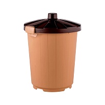 Мусорный бак с крышкой 105 л бежевый 105 бежевый в Рубцовске