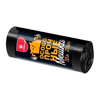 Мешки для мусора 35 л, черные, в рулоне 20 шт., ПНД, 12 мкм, 600х500 мм, Особопрочные, МП7788 в Рубцовске Мешки для мусора 35 л, черные, в рулоне 20 шт., ПНД, 12 мкм, 600х500 мм, Особопрочные, МП7788 в Рубцовске