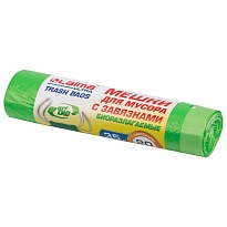 Мешки для мусора 35 л, биоразлагаемые с завязками, зеленые, в рулоне 20 шт., ПНД, 14 мкм, 600х500 мм, LAIMA ULTRA, 607688 в Рубцовске Мешки для мусора 35 л, биоразлагаемые с завязками, зеленые, в рулоне 20 шт., ПНД, 14 мкм, 600х500 мм, LAIMA ULTRA, 607688 в Рубцовске