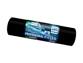 Мешки для мусора 180 л, ароматизированные, черные, в рулоне 10 шт., ПВД, 30 мкм, 1100х930 мм, PROFESSIONAL, 1801044 в Рубцовске