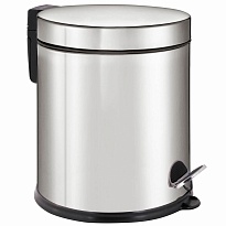 Ведро-контейнер для мусора урна с педалью LAIMA Classic Plus, 5 л, зеркальное в Рубцовске