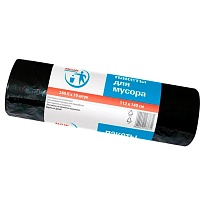 Мешки для мусора 240 л, черные, в рулоне 10 шт., ПВД 30 мкм, 1400х1120 мм, PACLAN Professional, 606336 в Рубцовске