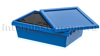 Изотермический контейнер KV 6416 в сборе с крышкой голубой в Рубцовске