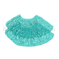 Бахилы бирюзовые 2000 шт (1000 пар), 16 мкм, однослойные, с одной резинкой, Эконом в Рубцовске