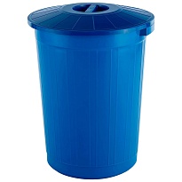 Мусорный бак с крышкой 60 л синий 60 синий в Рубцовске