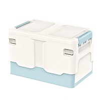 Ящик пластиковый складной белый, дно голубое, 370х240х240 мм в Рубцовске