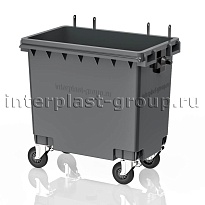 Мусорный контейнер 770 л серый без крышки 770 серый в Рубцовске