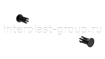 Комплект осей для крышки контейнера 120 л.  черный в Рубцовске