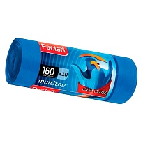 Мешки для мусора 160 л, с ушками, синие, в рулоне 10 шт., ПВД, 30 мкм, 1250х900 мм, PACLAN Multitop, 604064 в Рубцовске Мешки для мусора 160 л, с ушками, синие, в рулоне 10 шт., ПВД, 30 мкм, 1250х900 мм, PACLAN Multitop, 604064 в Рубцовске