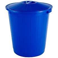 Мусорный бак с крышкой 70 л синий 70 синий в Рубцовске
