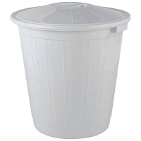 Мусорный бак с крышкой 50 л серый 50 серый в Рубцовске