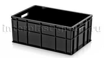 Ящик для молока, мяса, овощей и фруктов сплошной черный в Рубцовске
