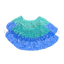 Бахилы бирюзово-синие 1000 шт (500 пар), 64 мкм, двойная подошва, двойная резинка, Особопрочные+ в Рубцовске