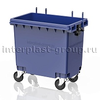 Мусорный контейнер 770 л синий без крышки 770 голубой в Рубцовске